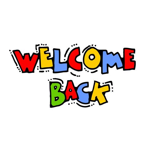 welcome back clipart